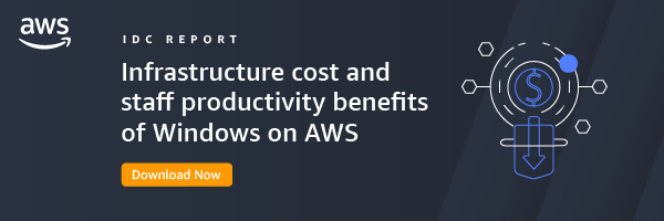 Business productivity benefits of Windows on AWS IDC Report