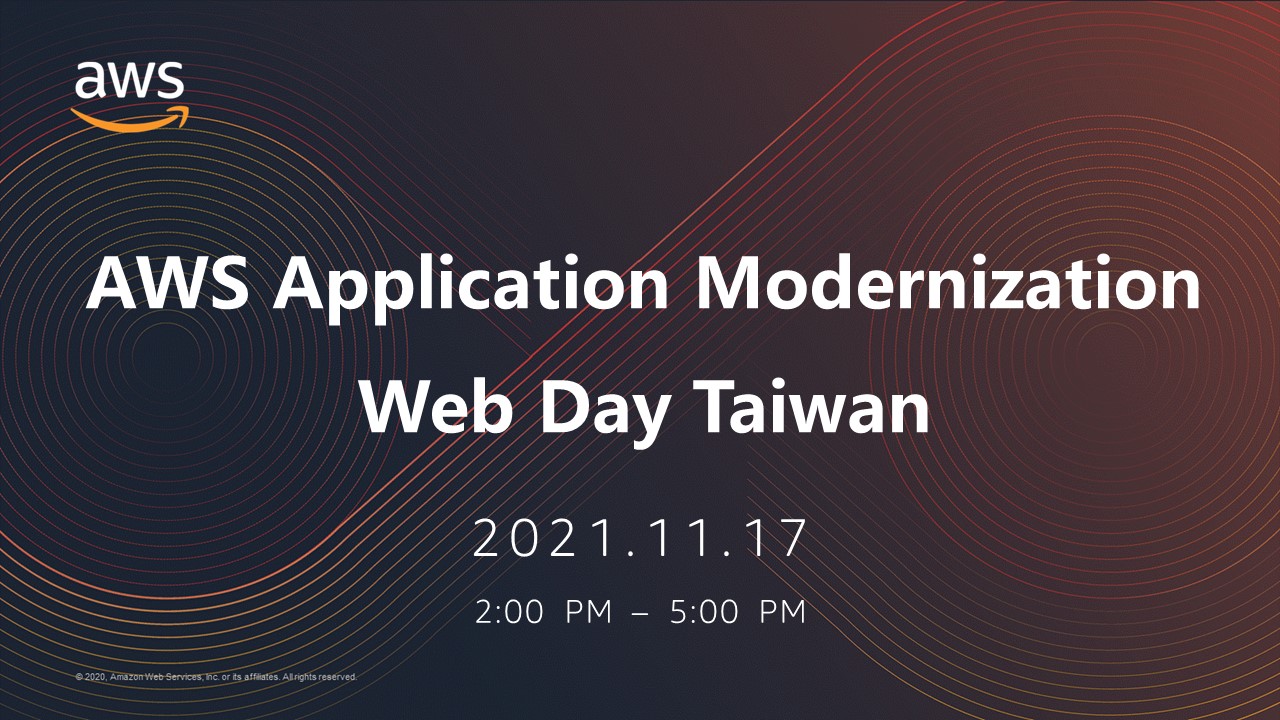 Aws Application Modernization Web Day Taiwan