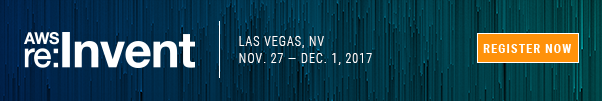 Register for AWS re:Invent 2017